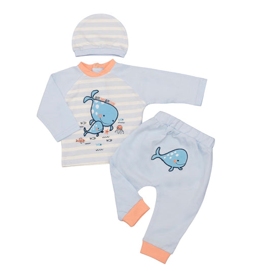 Baby Blue Whale Pajamas