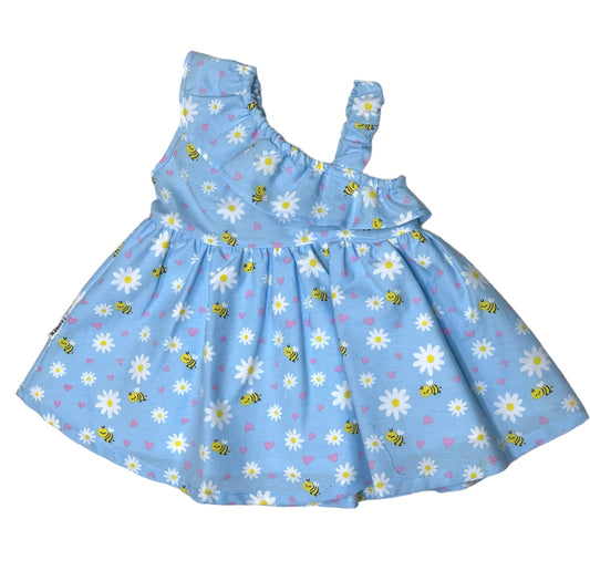 Bees and Flowers baby dress