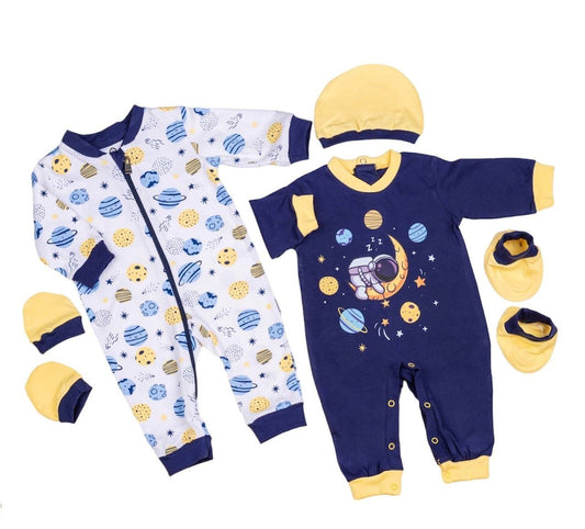 pack of 5 planets bodysuit